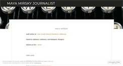 Desktop Screenshot of mayamirsky.com